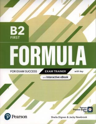 Formula B2 First Exam Trainer with key and Interactive eBook. Autor: Dignen Sheila, Newbrook Jacky. SmakLiter.pl Okładka książki Formula B2 First Exam Trainer with key and Interactive eBook