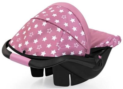 Opakowanie Fotelik samochodowy dla lalek z daszkiem różowy