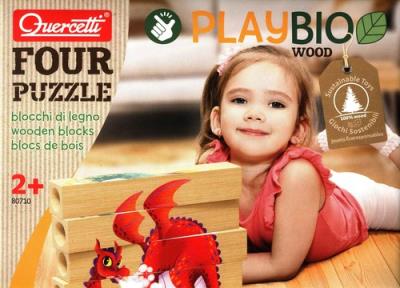 Four Puzzle. Wydawca: Quercetti. SmakLiter.pl Opakowanie Four Puzzle