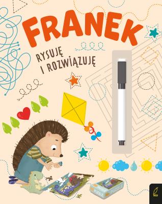 Franek rysuję i rozwiązuję. Jeżyk Franek. Autor: Opracowanie zbiorowe. SmakLiter.pl Okładka książki Franek rysuję i rozwiązuję. Jeżyk Franek