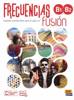 Okładka książki Frecuencias fusion B1+B2 podręcznik do nauki języka hiszpańskiego