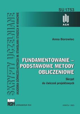 Okładka książki Fundamentowanie - podstawowe metody obliczeniowe