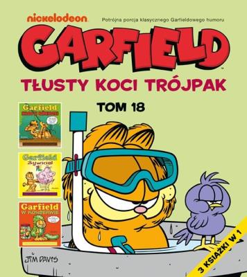 Okładka książki Garfield. Tłusty koci trójpak. Tom 18