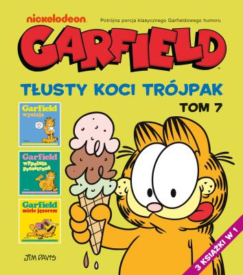 Okładka książki Garfield. Tłusty koci trójpak. Tom 7