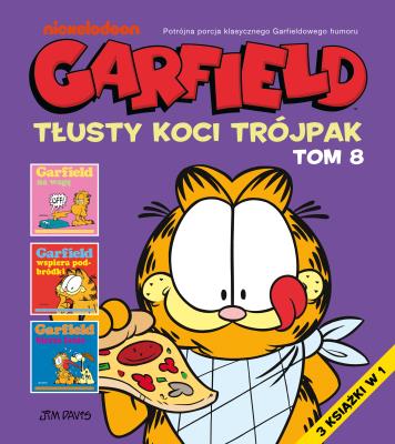 Okładka książki Garfield. Tłusty koci trójpak. Tom 8