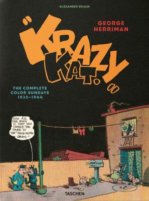 Okładka książki George Herriman. Krazy Kat. The Complete Color Sundays wer. angielska