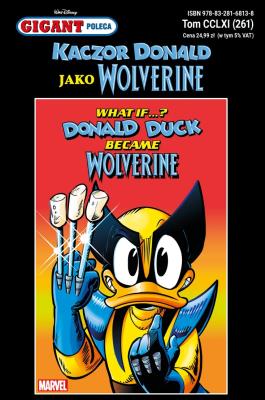 Gigant Poleca. Kaczor Donald jako Wolverine. Tom 4/2025. Autor: null null. SmakLiter.pl Okładka książki Gigant Poleca. Kaczor Donald jako Wolverine. Tom 4/2025