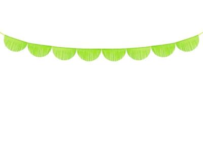 Girlanda bibułowa frędzle zielone jabłuszko 3m. Wydawca: PartyDeco. SmakLiter.pl Opakowanie Girlanda bibułowa frędzle zielone jabłuszko 3m
