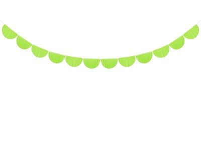 Girlanda bibułowa frędzle zielone jabłuszko 3m. Wydawca: PartyDeco. SmakLiter.pl Opakowanie Girlanda bibułowa frędzle zielone jabłuszko 3m