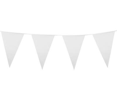Girlanda flagi białe 10m. Wydawca: Boland. SmakLiter.pl Opakowanie Girlanda flagi białe 10m