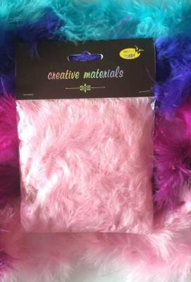 Opakowanie Girlanda z piór jasne różowa 2m