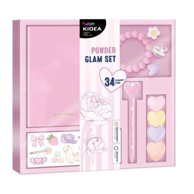 Opakowanie Glam Set pudrowy róż 34el KIDEA