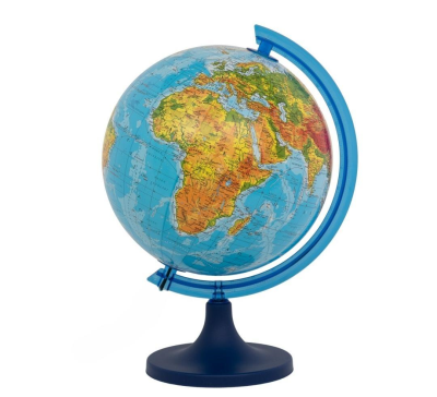 Globus fizyczny 25cm w.słowacka. Wydawca: ZACHEM. SmakLiter.pl Opakowanie Globus fizyczny 25cm w.słowacka