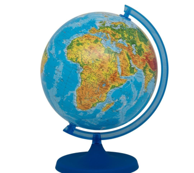 Globus fizyczny w kartonie 22cm w.ukraińska. Wydawca: ZACHEM. SmakLiter.pl Opakowanie Globus fizyczny w kartonie 22cm w.ukraińska