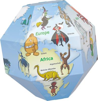 Globus Potwory. Autor:   Praca zbiorowa. SmakLiter.pl Okładka książki Globus Potwory