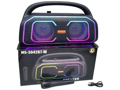 Opakowanie Głośnik Bluetooth z mikrofonem karaoke USB