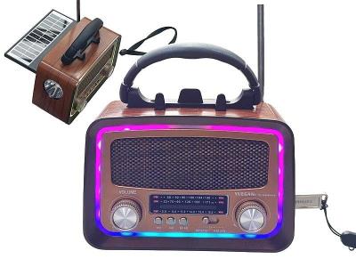 Opakowanie Głośnik Bluetooth z radiem, panel solarny, USB