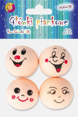 Opakowanie Główki piankowe 3cm 4szt