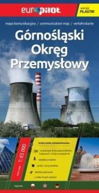 Okładka książki Górnośląski Okręg Przemysłowy. Foliowany plan miasta w skali 1:65 000