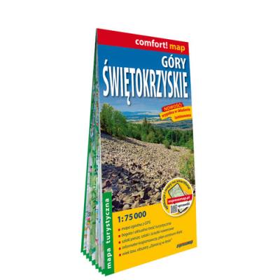 Okładka książki Góry Świętokrzyskie laminowana mapa turystyczna 1:75 000