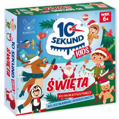 Gra 10 Sekund Kids Święta. Wydawca: Kangur. SmakLiter.pl Opakowanie Gra 10 Sekund Kids Święta
