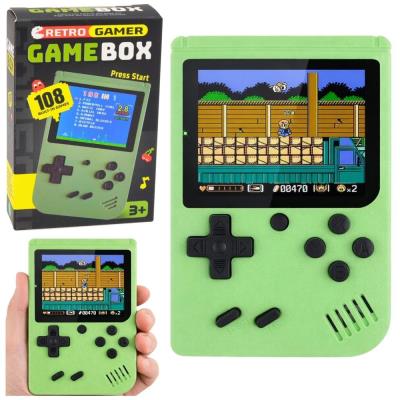 Opakowanie Gra elektorniczna konsola retro 108w1 zielona