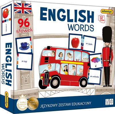 Gra English words słówka angielskie. Wydawca: Adamigo. SmakLiter.pl Opakowanie Gra English words słówka angielskie