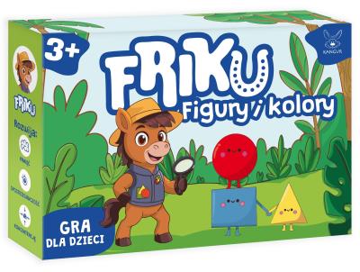 Gra FRIKU Figury i Kolory. Wydawca: Kangur. SmakLiter.pl Opakowanie Gra FRIKU Figury i Kolory