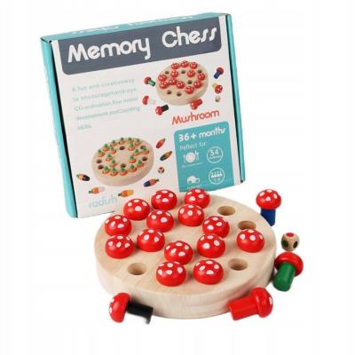 Opakowanie Gra Grzybki drewniane memory