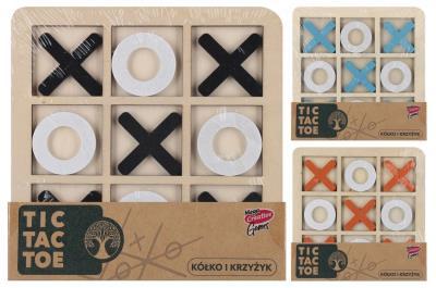 Opakowanie Gra Kółko i Krzyżyk drewniana 1szt.mix