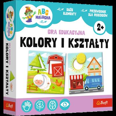 Gra Kolory i kształty ABC Malucha 02904. Wydawca: Trefl PAP. SmakLiter.pl Opakowanie Gra Kolory i kształty ABC Malucha 02904