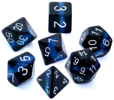 Opakowanie Gra komplet kości RPG minerały szafir