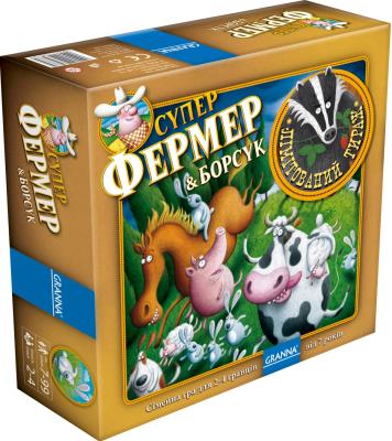 Opakowanie Gra Superfarmer z borsukiem wersja ukraińska Гра СУПЕРФЕРМЕР & Борсук