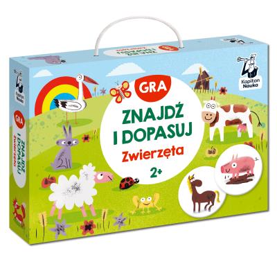 Opakowanie Gra Znajdź i dopasuj Zwierzęta Kapitan Nauka