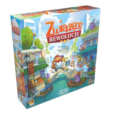 Gra Zwierzęce Rewolucje. Wydawca: Lucky Duck Games. SmakLiter.pl Opakowanie Gra Zwierzęce Rewolucje
