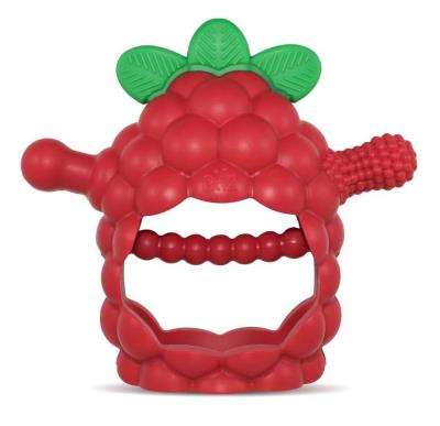 Opakowanie Gryzak silikonowy Razberry Grip czerwony