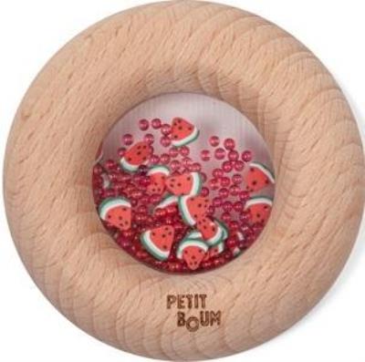 Opakowanie Grzechotka drewniana sensoryczna arbuz