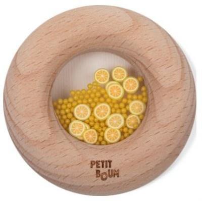 Opakowanie Grzechotka drewniana sensoryczna cytryna