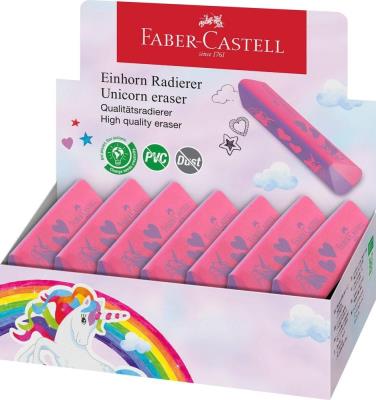 Gumka do ścierania Dust Free Jednorożec (15szt). Wydawca: Faber Castell. SmakLiter.pl Opakowanie Gumka do ścierania Dust Free Jednorożec (15szt)