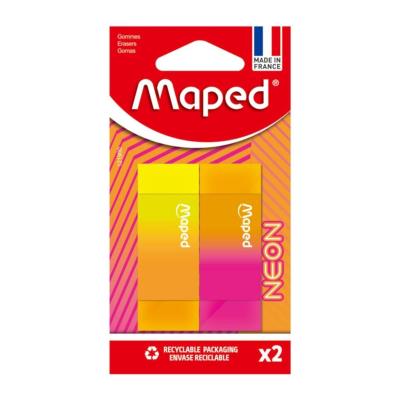 Gumka Neon 2szt MAPED. Wydawca: Maped. SmakLiter.pl Opakowanie Gumka Neon 2szt MAPED