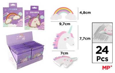 Opakowanie Gumka ścieralna Unicorn MIX