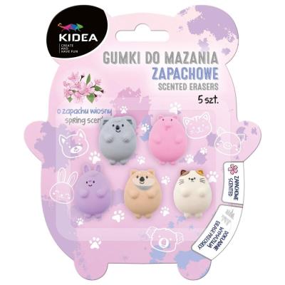 Opakowanie Gumki do mazania zapachowe 5szt KIDEA