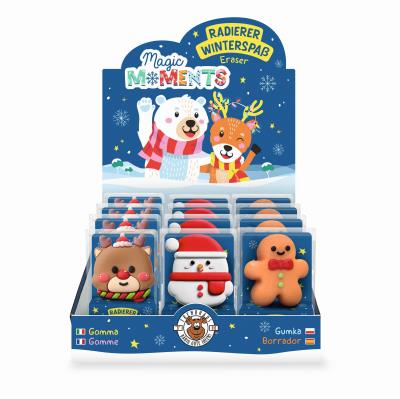 Opakowanie Gumki do ścierania Zimowa zabawa 1szt.mix