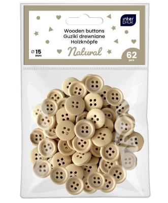 Opakowanie Guziki naturalne 62szt