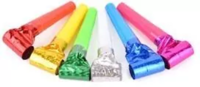 Opakowanie Gwizdki holograficzne multikolor 6szt