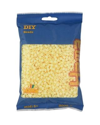Opakowanie Hama Midi Koraliki w woreczku 3000 jasnożółte