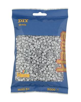 Opakowanie Hama Midi Koraliki w woreczku 3000 jasny szary