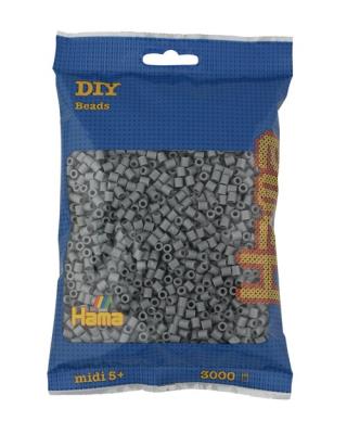 Opakowanie Hama Midi Koraliki w woreczku 3000 szare