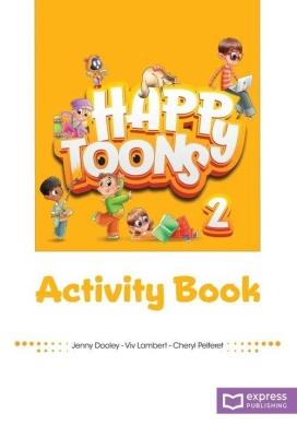 Okładka książki Happy Toons 2 edycja międzyna. AB + DigiBook (kod)