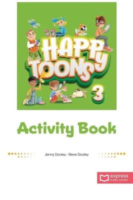 Okładka książki Happy Toons 3 ed. międzynar. AB + DigiBook (kod)